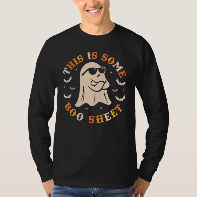 Halloween Dies ist ein Boo Sheet Funny Ghost T-Shirt (Vorderseite)