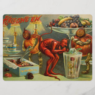 Halloween Dinner Karte
