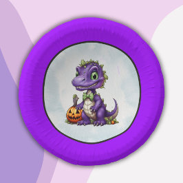 Halloween Dinosaur Dino-Mash-Party Pappteller
