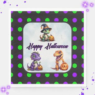 Halloween Dinosaur Dino-Mash-Party Serviette