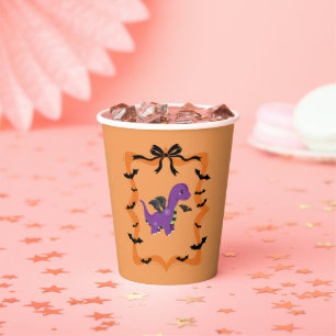 Halloween-Dinosaur Pappbecher