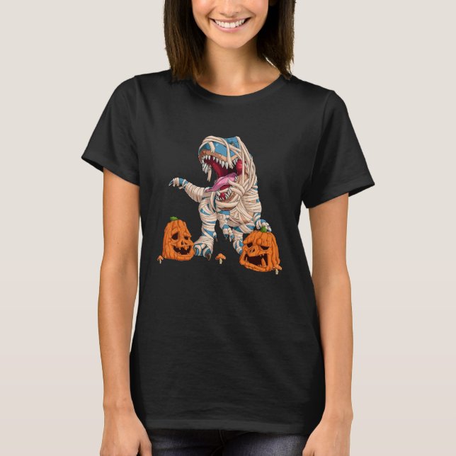 Halloween Dinosaur T rex Mummy Pumpkin Costume for T-Shirt (Vorderseite)