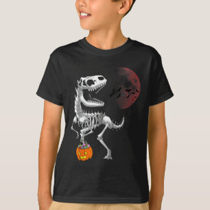 Halloween Dinosaur T-Rex Skelett Grusel Jungen Kin T-Shirt