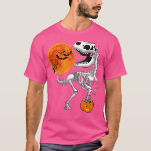 Halloween-Dinosaurier T Rex Skelett Grusel Jungen T-Shirt