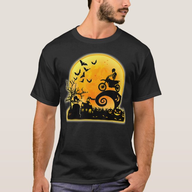 Halloween Dirt Bike Kostüm Funny Motocross Dirt B T-Shirt (Vorderseite)