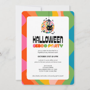 Halloween Disco Ball Party Einladung