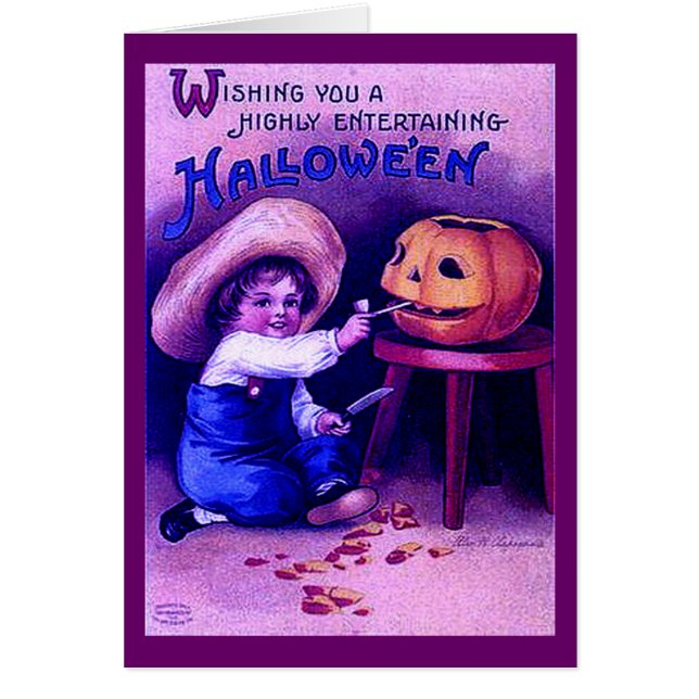 Halloween divertissant vintage (Devant)