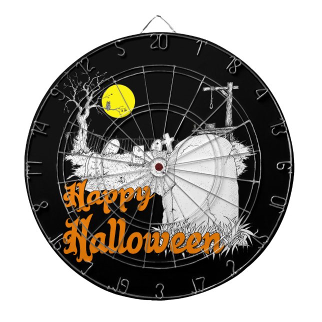 Halloween DIY Dartscheibe (vorne)