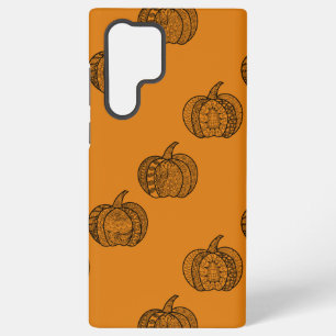 Halloween Doodles boho mandala Kürbis Herbst Samsung Galaxy Hülle