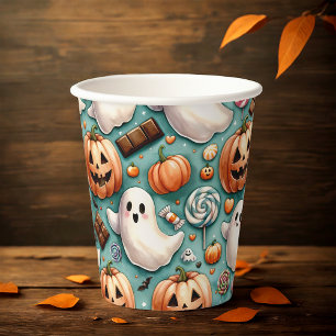 Halloween Doodles Pappbecher
