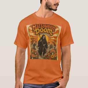 Halloween Doom Retro Sensenmann-Shirt T-Shirt