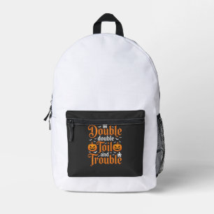 Halloween Double Double Toil and Trouble_1 Bedruckter Rucksack