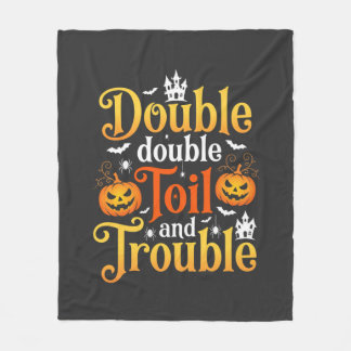 Halloween Double Double Toil and Trouble Hexe Fleecedecke