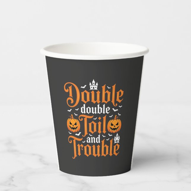Halloween Double Double Toil und Ärger_1 Pappbecher (Vorderseite)