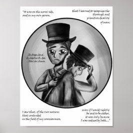Halloween Dr. Jekyll and Mr. Hyde Gothic Art Print Poster