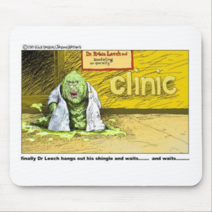 Halloween : Dr. Leech hat keine Klienten Funny Gif Mousepad