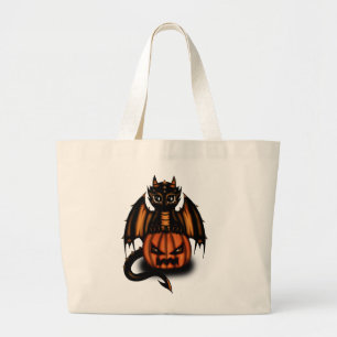 Halloween-Drache Jumbo Stoffbeutel