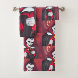 Halloween Dracula Badhandtuch Set