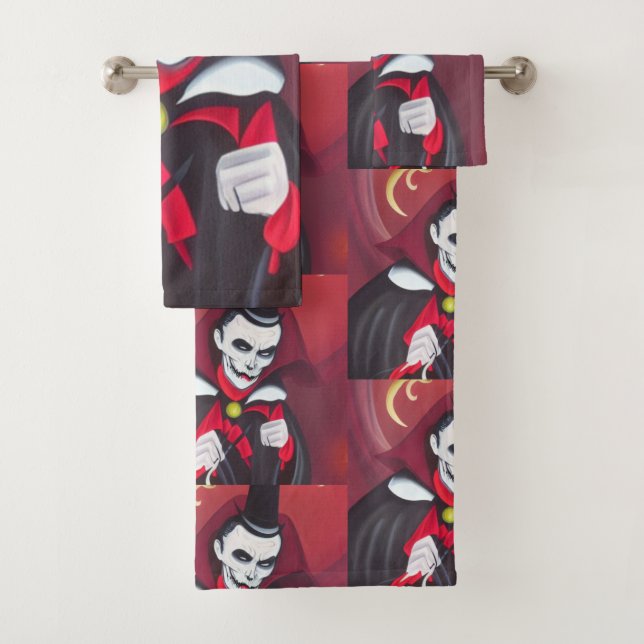 Halloween Dracula Badhandtuch Set (Insitu)