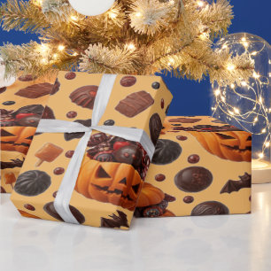Halloween Dracula Candy and Dark Chocolate Geschenkpapier