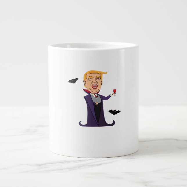 Halloween Dracula Funny Jumbo-Tasse (Vorderseite)