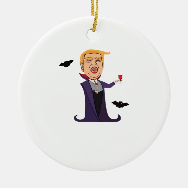 Halloween Dracula Funny Keramik Ornament (Vorne)