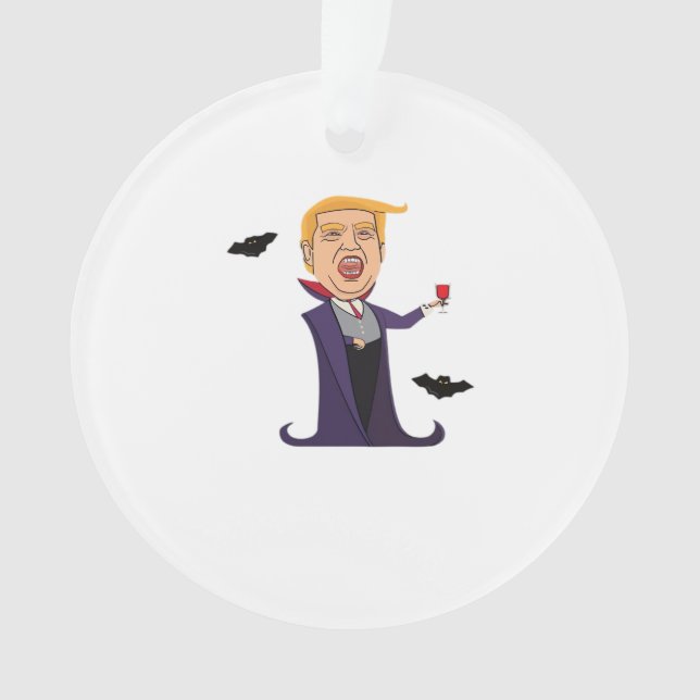 Halloween Dracula Funny Ornament (Vorderseite)