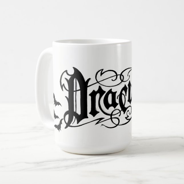 Halloween Dracula Kaffeetasse (Vorderseite Links)