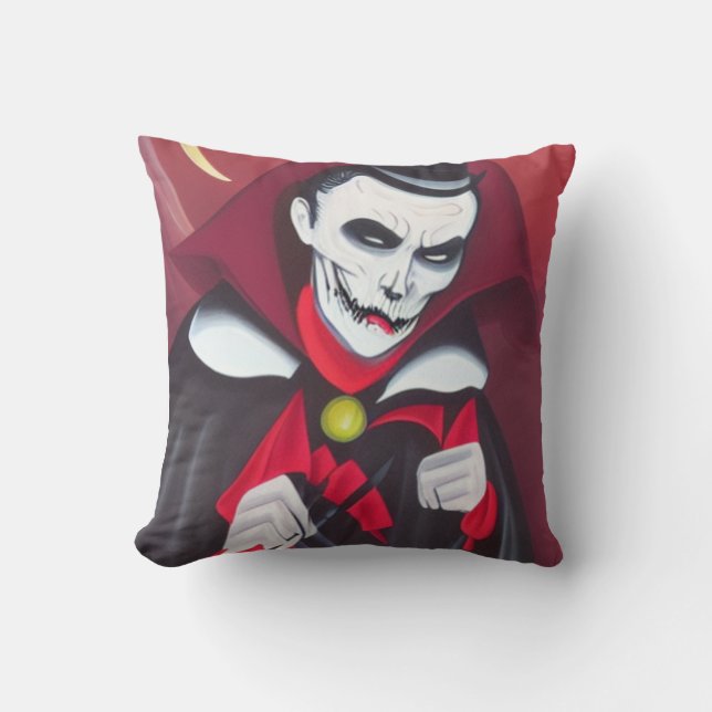 Halloween Dracula Kissen (Vorderseite)