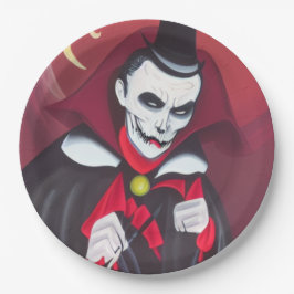 Halloween Dracula Pappteller