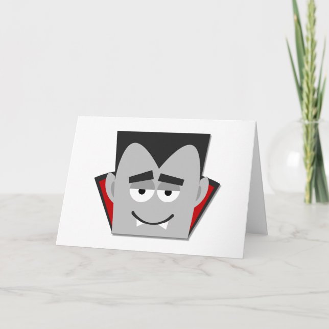 Halloween Dracula T - Shirt und Geschenke Karte (Vorderseite)