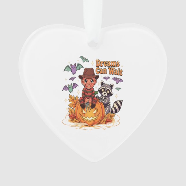 halloween Dreams Can Wait Horror Monster Ornament (Vorderseite)