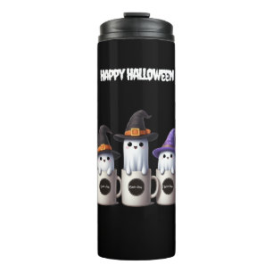 Halloween - Drei niedliche Boojee-Geister Thermosbecher