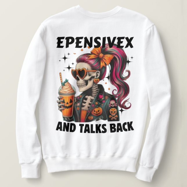 Halloween Drink Sweatshirt (Design Rückseite)