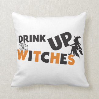Halloween Drink Up Hexen Throw Kissen
