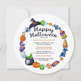 Halloween Drinks und Leckereien Halloween Einladung