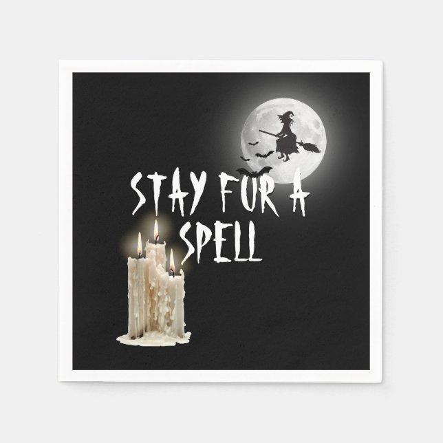 Halloween Driving Candles Serviette (Vorderseite)