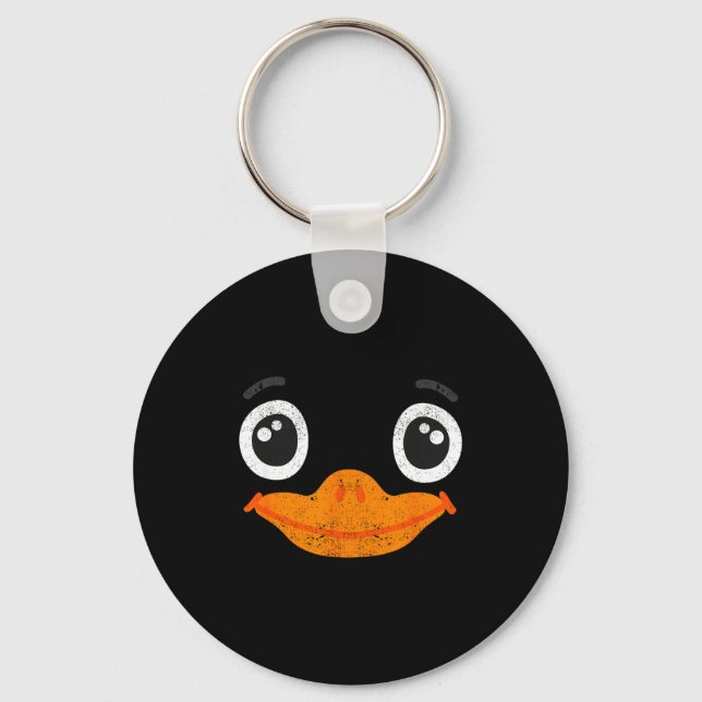 Halloween Duck Face Costume Animals Cute Easy Duck Schlüsselanhänger (Vorderseite)