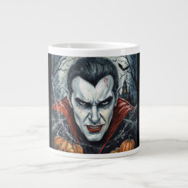 Halloween, Durstiger Vampir , Kürbisfeld  Jumbo-Tasse
