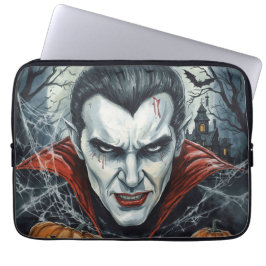 Halloween, Durstiger Vampir , Kürbisfeld  Laptopschutzhülle