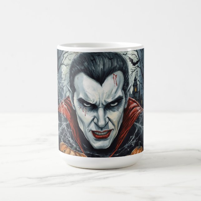 Halloween, Durstiger Vampir, Kürbisfeld Verwandlungstasse (Zentrum)