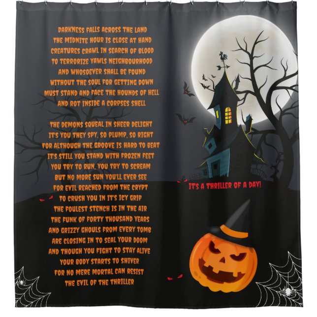 Halloween-Duschvorhang Duschvorhang (Vorderseite)