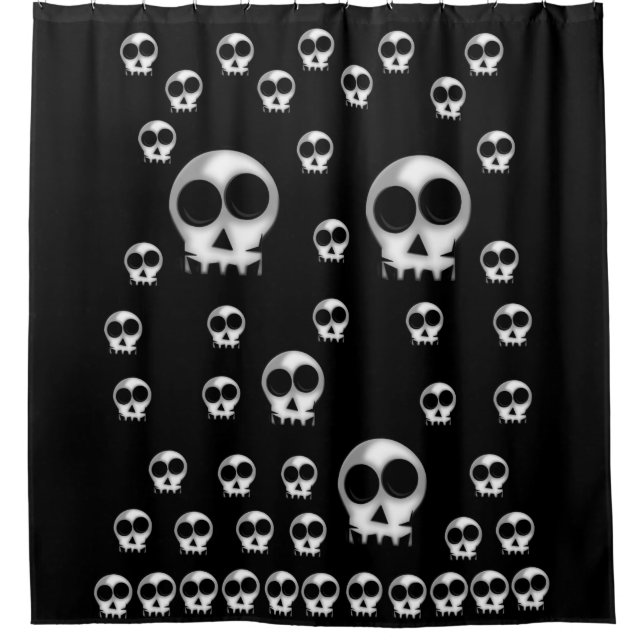 Halloween-Duschvorhang Duschvorhang (Vorderseite)