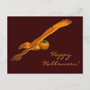 Halloween Eagle Postkarte