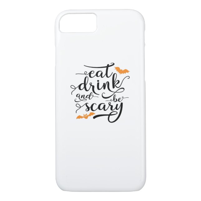 Halloween Eat Drink And Be Scary Retro Classic Case-Mate iPhone Hülle (Rückseite)