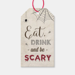 Halloween Eat Drink Beängstigend Kinder Erwachsene Geschenkanhänger