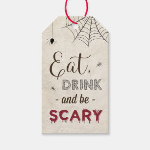 Halloween Eat Drink Beängstigend Kinder Erwachsene Geschenkanhänger