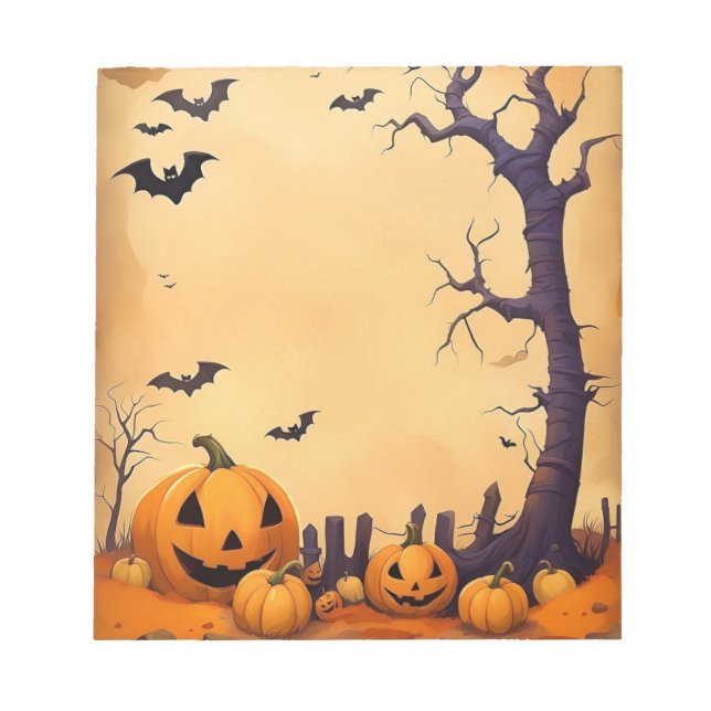Halloween-Editor Notizblock (Vorderseite)