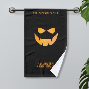 Halloween Éffrayant Citrouille visage Serviette à 