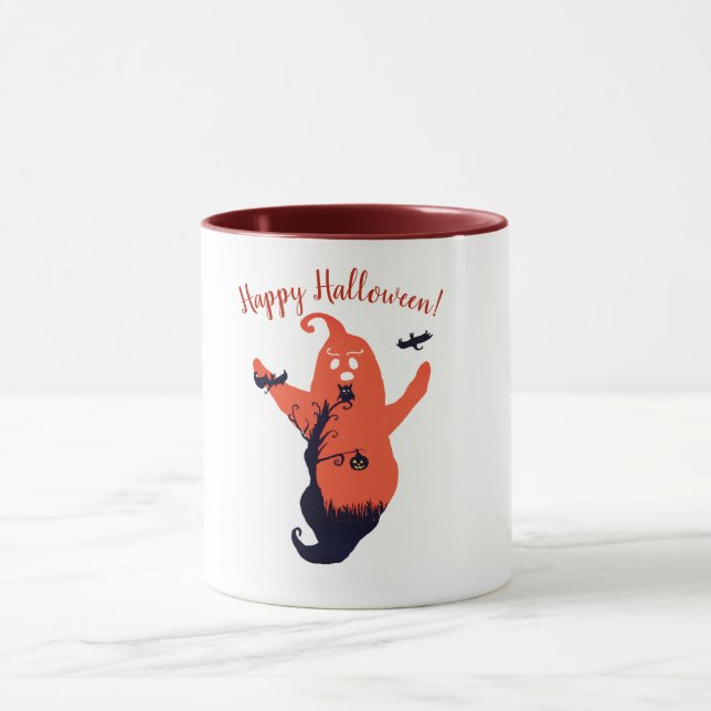 Halloween Éffrayant Ghost Mug (Centre)